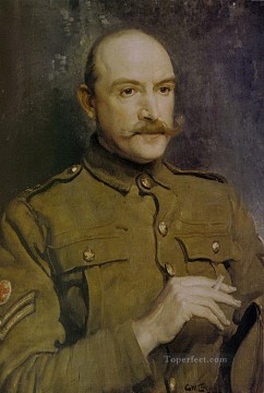  Lambert Lienzo - Retrato del pintor australiano Arthur Streeton 1917 retrato de George Washington Lambert